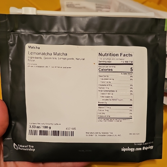 Sipology Lemonatcha Matcha - Picture 1 of 2